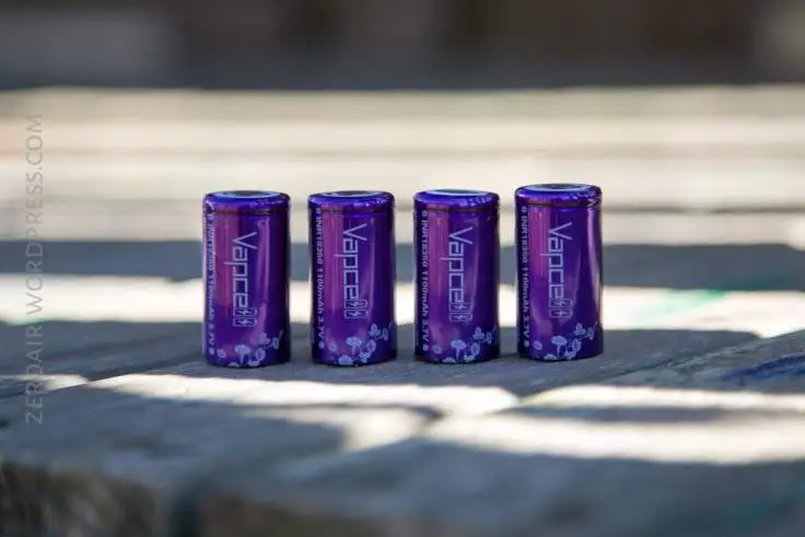 VAPCELL 18350 10A 1100MAH PURPLE - Image 2